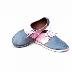 Nubuck Blue Pink Side Lace